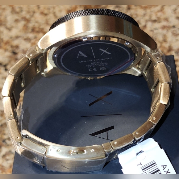 Armani Exchange Chronograph Gold-Tone Stainless Steel Watch - Picture 8 of 10